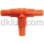 Пластмасов щуцер за маркуч Т-образен 1/2" и 5/8"