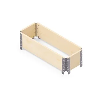 Повдигната градинска леха 80х30х20см ДЪРВЕНА