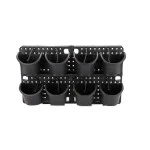 Вертикална градина 8 саксии с капково напояване за стенен монтаж