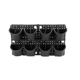 Вертикална градина 8 саксии с капково напояване за стенен монтаж