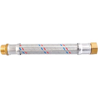 Гъвкава връзка за вода 1"FM 80см  неръждаема оплетка Гъвкава връзка за вода 1"FM 80см  неръждаема оплетка