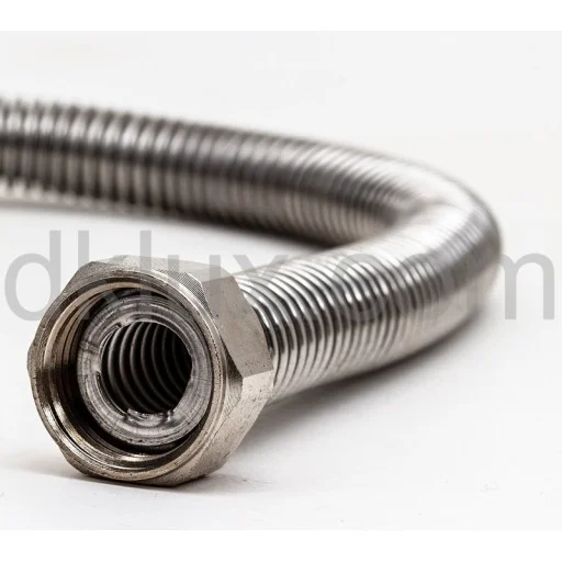 Мека връзка от гофирана неръждаема тръба 1/2" 200см (Гофрирана неръждаема тръба DN12, 1/2" 200см) на цени от 14.49 лв. само в dklux.com