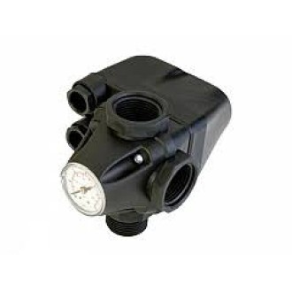 Комбиниран пресостат с манометър и петорник Комбиниран пресостат с манометър и петорник