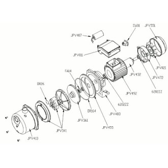 Самозасмукваща помпа JPV1300 INOX ELPUMPS