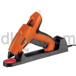 Пистолет за горещ силикон със стойка за зареждане