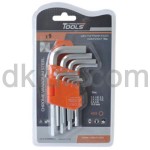 Комплект шестограми 9бр 1.5-10мм КЪСИ