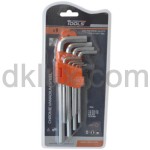 Комплект шестограми 9бр 1.5-10мм ДЪЛГИ