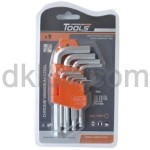 Комплект шестограми СПЕЦИАЛНИ 9бр 1.5-10мм КЪСИ