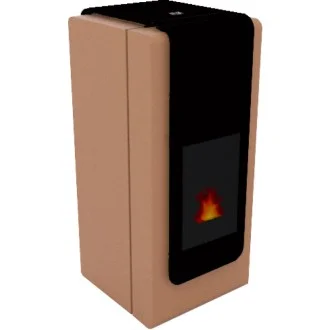 Луксозна пелетна камина Kalon Rolling с водна риза