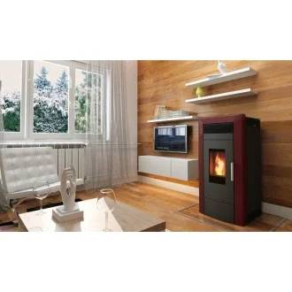 Пелетна камина с водна риза COMMO 21 цвят БОРДО Пелетна камина с водна риза COMMO 21 цвят БОРДО