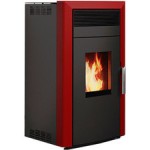 Пелетна камина с водна риза Alfa Plam Commo 15 Червен