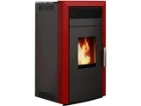 Пелетна камина с водна риза Alfa Plam Commo 15 Червен