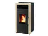 Пелетна камина с водна риза Alfa Plam Commo 15 Бежов
