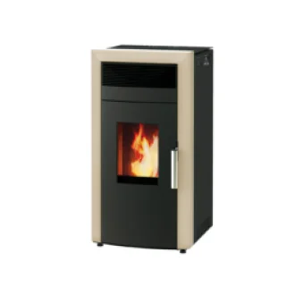 Пелетна камина с водна риза Alfa Plam Commo 15 Бежов