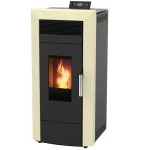 Пелетна камина с водна риза COMMO 21 цвят БЕЖОВ МОСТРА