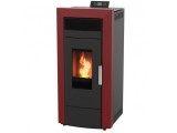 Пелетна камина с водна риза COMMO 21 цвят БОРДО