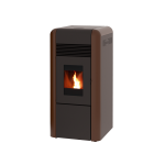 Пелетна камина с водна риза DINO цвят БРОНЗ 17kW