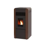 Пелетна камина с водна риза DINO цвят БРОНЗ 17kW