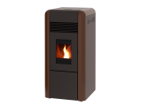 Пелетна камина с водна риза DINO цвят БРОНЗ 17kW