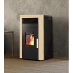 Пелетна камина с водна риза COMMO 12kW цвят БЕЖОВ