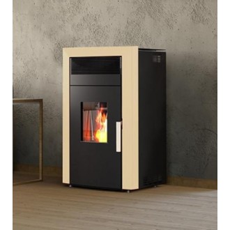 Пелетна камина с водна риза COMMO 12kW цвят БЕЖОВ Пелетна камина с водна риза COMMO 12kW цвят БЕЖОВ