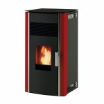 Камина на пелети ALFA PLAM LUCA 12 СУХ ТИП ЧЕРВЕНА