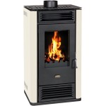 Камина на дърва PRITY K3 GT D 8.1kW с декоративни страници БЕЖОВА