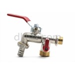 Комбинирана сферична канелка с накрайник и кран 3/4"