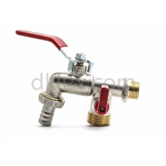 Комбинирана сферична канелка с накрайник и кран 3/4"