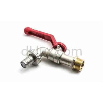 Сферична канелка 3/4" с щуцер и АЛ. дръжка Сферична канелка 3/4" с щуцер и АЛ. дръжка