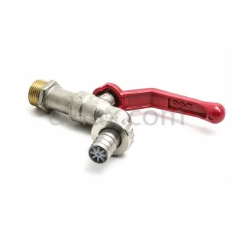 Сферична канелка 1/2" с щуцер и АЛ. дръжка Сферична канелка 1/2" с щуцер и АЛ. дръжка