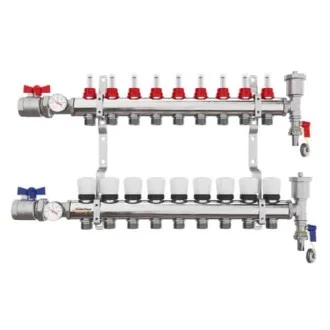 ОБОРУДВАНА колекторна група с 9 извода 1"х3/4" ЕВРОКОНУС