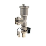 Краен елемент за подови колектори 1"М с дренаж и обезвъздушител