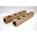 Профилен колектор 11/4"x1/2" с 2 извода месинг