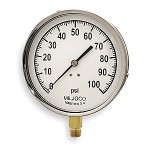 Глицеринов манометър за високо налягане 100bar Inox