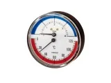 Термоманометър ф80 от 0 до 120°С 6bar аксиален