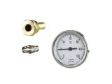 Термометър с гилза 0-120°С, ф63 с метален корпус