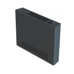 Вентилаторен конвектор с тънък дизайн EPIC 075, СИВ АНТРАЦИТ