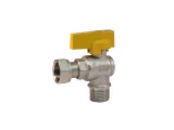 Кран за газ ъглов с хол. гайка FM 1/2"