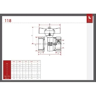 Сферичен кран ПЕРЧАТ ЖЖ 1/2" ITAP VIENNA Сферичен кран ПЕРЧАТ ЖЖ 1/2" ITAP VIENNA