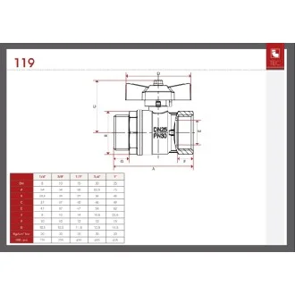 Сферичен кран ПЕРЧАТ МЖ 1/2" ITAP VIENNA Сферичен кран ПЕРЧАТ МЖ 1/2" ITAP VIENNA