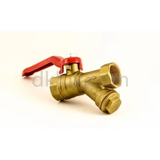 Сферичен кран с вграден Y-филтър 3/4"