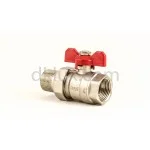 Месингов сферичен кран с ХОЛЕНДЪР 11/4" BEST