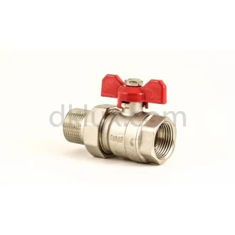 Месингов сферичен кран с ХОЛЕНДЪР 1/2" BEST