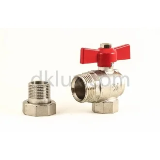 Сферичен ЪГЛОВ кран с ХОЛЕНДЪР 1/2" BEST Сферичен ЪГЛОВ кран с ХОЛЕНДЪР 1/2" BEST