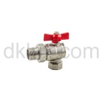 Сферичен ЪГЛОВ кран с ХОЛЕНДЪР 3/4" BEST