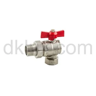 Сферичен ЪГЛОВ кран с ХОЛЕНДЪР 1/2" BEST