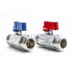 Кран сферичен мини ММ 1/2" МАТ НИКЕЛ