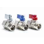 Кран сферичен мини МЖ 1/2" МАТ НИКЕЛ