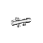 T-образен кран ДВОЕН 1/2"х1/2"х1/2" INOX